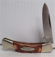 Sharp 100B Japan single 2" blade pocket knife.