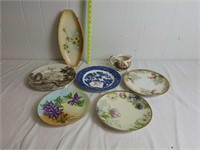 HAND PAINTED PLATES, ETC