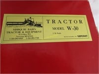McCormick-Deering W-30, with Letter of