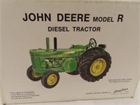 John Deere Model R Diesel Tractor, 1/16 scale in