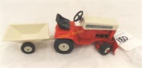 Allis Chalmers lawn and garden tractor with cart