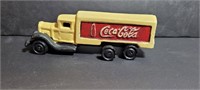 Cast Coca-Cola Semi-truck. Was repainted.