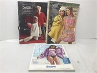 3 Sears Catalogues from 1969, ‘80 and 2017.