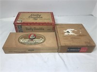 3 Vintage Cigar Boxes - 2 are Cedar & the other