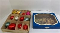 Various beautiful color Christmas bulbs and a