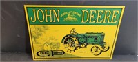 John Deere Tin Wall Hanging (16"l x 11"h)