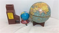 Vintage Globe, Bank of the World, and Western