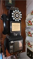 Push button dial telephone, copy of a 1956 public