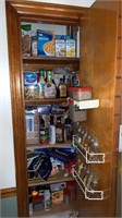 Kitchen cabinet with food products, Reynolds
