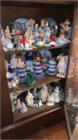 Contents of the China cabinet, mostly porcelain