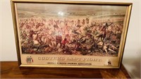 Large framed print of Custard‘s last fight, by