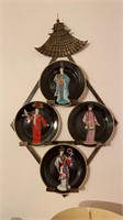 Chinese wall plate rack with for Chinese