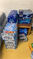 9 Cases of bottled water, including 32 bottles of