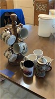 Mugs, holder and more