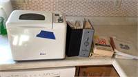 Oster bread maker and cook books