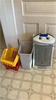 Sunbeam heater , trash can and storage containers