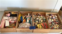 Thread, scissors, piping and more sewing- drawers