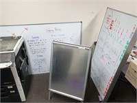 2 Whiteboards & Foldaway A Frame Sign Board