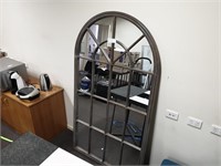 Contemporary Style Timber Multi Panel Wall Mirror