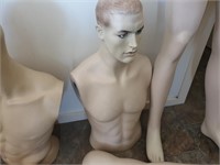 2 Male Full Body Display Mannequins