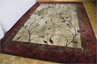 Traditional Style "Tinsley Red" Area Rug