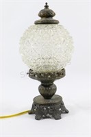 Bronzed Pressed Glass Table / Desk Lamp