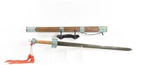 Japanese Samurai Metal Sword &Scabbard, Length 42"