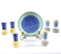 Pier 1 Italy Display Ceramic Bowl with Vases