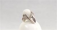 Fashion Sterling Silver Ring with Swirl Design