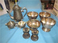 Silver Plate Tea Service / Vintage Silver Plate