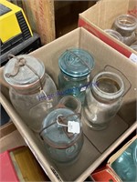 OLD CANNING JARS W/ WIRE BALES