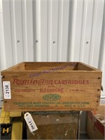 REMINGTON CARTRIDGES WOOD BOX