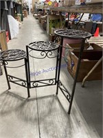3-TIER METAL PLANT STAND