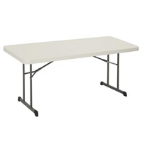 Lifetime 6 Ft Folding Table and 4 Chairs
