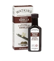 Lot of 12 Watkins Imitation Vanilla Extract, 2 Oz