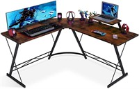 Coleshome L Shaped Desk with Shelf