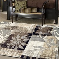 Indoor Area Rug with Jute Backing 5' X 8'