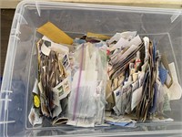 Tub of Assorted Worldwide Stamps