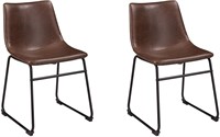 Set of 2 Design by Ashley Black & Brown Chairs