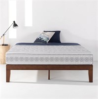 Solid Wood Platform Bed Frame Queen