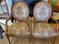 Louis XVI Style Upholstered Chairs