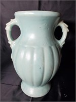 Vtg. Large Mcoy Circa 1940 Pale Blue Green Vase