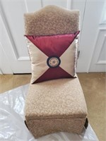 Upholstered Chair & Pillow