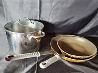 Commercial Stainless Soup Pot & Non Stick Pans