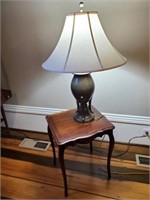 Ethan Allen Accent Table & Lamp