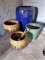 Large Glazed Plant Pots