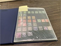 Stock Book with United States Stamps