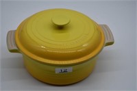 901 Le Creuset Yellow Covered Casserole