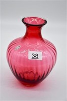Fenton Cranberry Vase