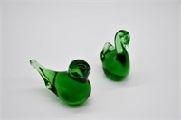 Bird & Swan Green Paperweight